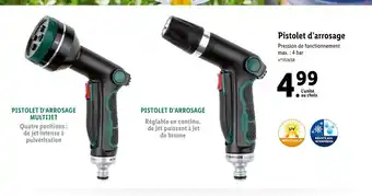 Lidl Pistolet d'arrosage offre