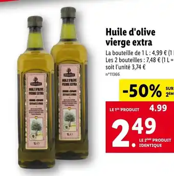 Lidl Huile d'olive vierge extra offre