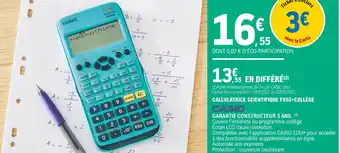 E.Leclerc Calculatrice scientifique 3 ans offre