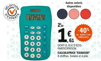 Calculatrice "esquisse"
