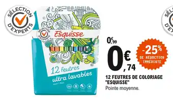 12 feutres de coloriage "esquisse"