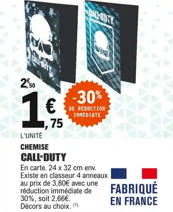 E.Leclerc Chemise offre