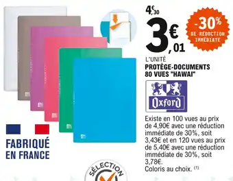 E.Leclerc Protège-documents 80 vues "hawai" offre
