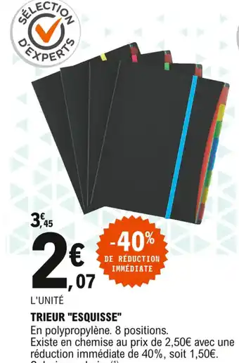 E.Leclerc Trieur "esquisse" offre