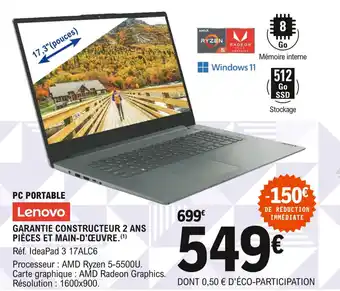 E.Leclerc Pc portable offre