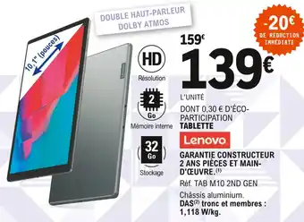 E.Leclerc Tablette offre