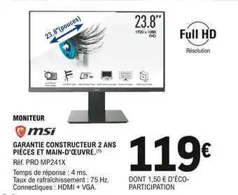 E.Leclerc Moniteur offre