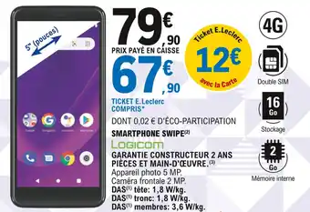 E.Leclerc Smartphone swipe offre