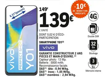 E.Leclerc Smartphone YO1 offre
