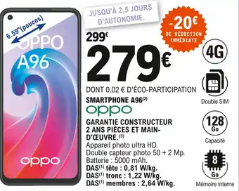 E.Leclerc Smartphone A96 offre