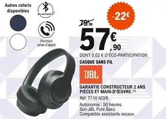 E.Leclerc Casque sans fil offre