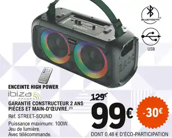 E.Leclerc Enceinte high power offre