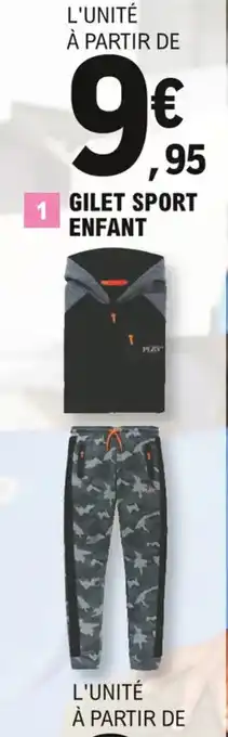 E.Leclerc Gilet sport enfant offre