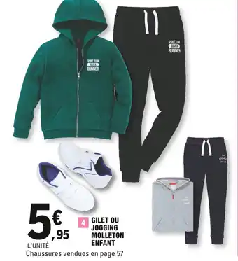 E.Leclerc Gilet ou jogging molleton enfant offre