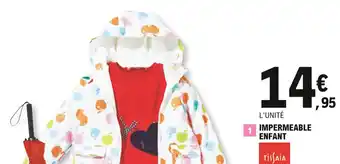 E.Leclerc Impermeable enfant offre