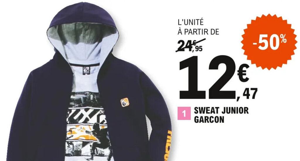 Sweat discount junior garçon