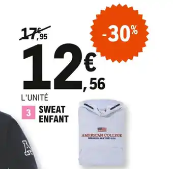 E.Leclerc Sweat enfant offre