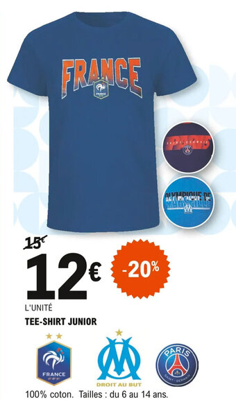 E.Leclerc Tee-shirt junior offre