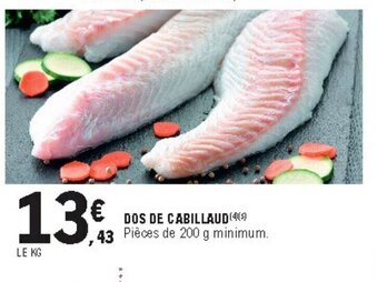 E.Leclerc Dos de Cabillaud offre