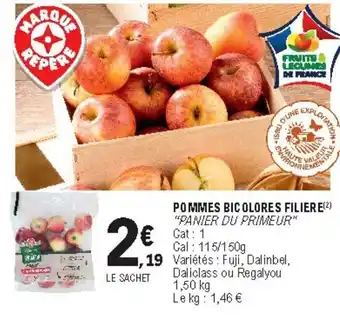 E.Leclerc Pommes Bicolores Filière offre
