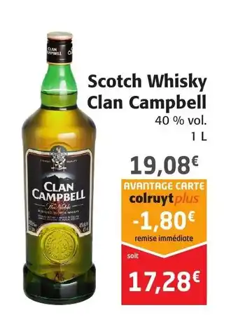 Colruyt Scotch whisky clan campbell offre