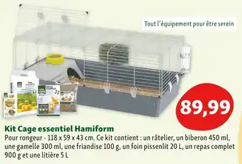 Maxi Zoo Hamiform kit cage essentiel offre