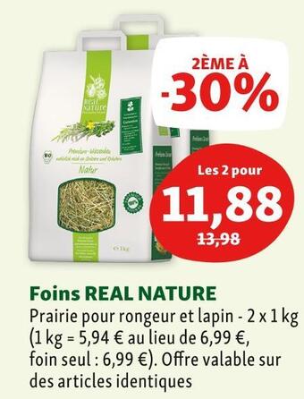 Maxi Zoo Real nature foins offre