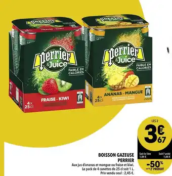Supeco Perrier boisson gazeuse offre