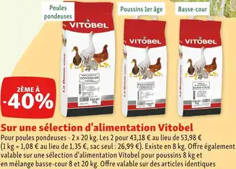 Maxi Zoo Vitobel bon plan sur une sélection d'alimentation vitobel offre