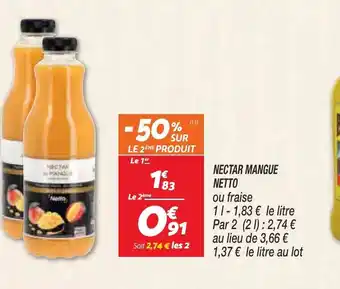 Netto Netto nectar mangue offre