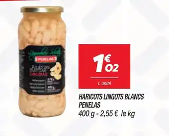 Haricots lingots blancs penelas