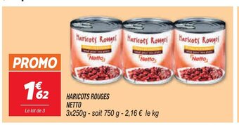 Netto Haricots rouges netto offre