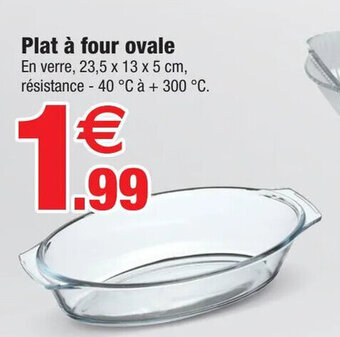 Bazarland Plat à four ovale offre