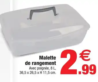 Bazarland Malette de rangement offre