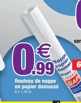 Bazarland Rouleau de nappe en papier damassé offre