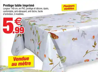 Bazarland Protège table imprimé offre
