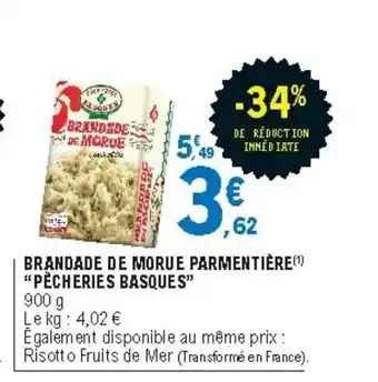 E.Leclerc Brandade de Morue Parmentière offre