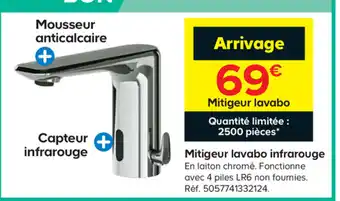 Castorama MItigeur lavabo infrarouge offre