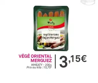 Végé oriental merguez