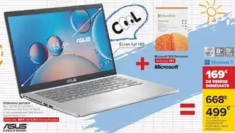 Carrefour Asus / microsoft ordinateur portable offre