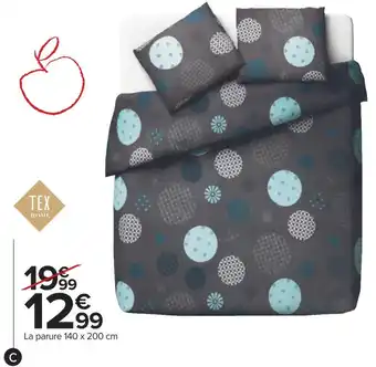 Carrefour Tex home parure yumi offre