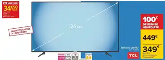 Carrefour Tcl téléviseur led 4k* offre