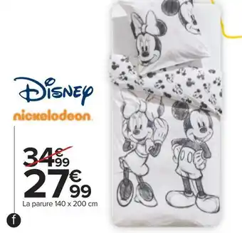 Carrefour Disney parures "junior licence" offre