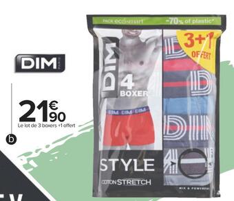 Carrefour Dim boxers homme offre