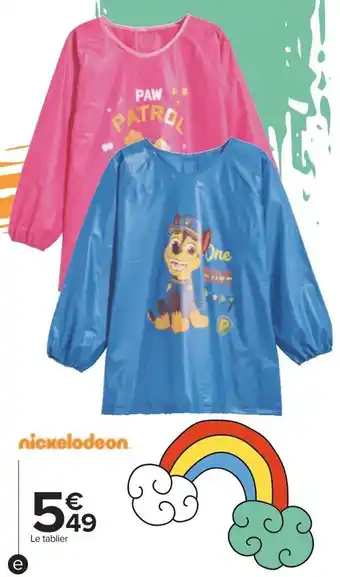 Nickelodeon tablier