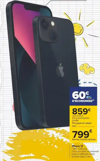 Carrefour Apple iphone 13 offre