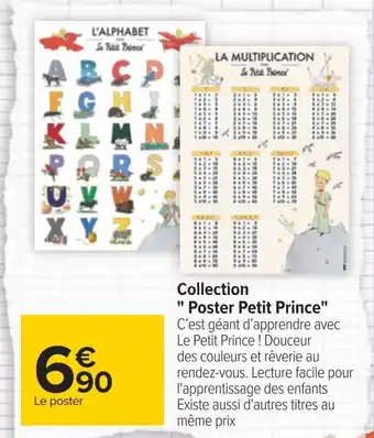 Carrefour Collection poster petit prince offre