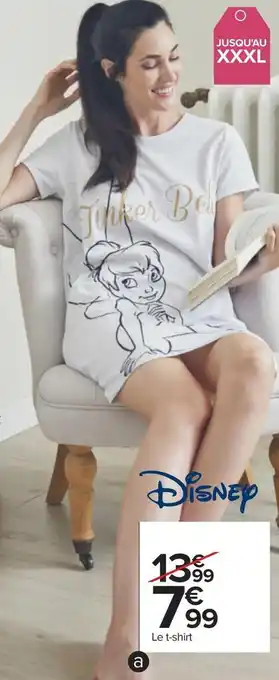 Carrefour Disney big t-shirt femme offre