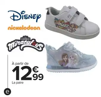 Carrefour Disney / nickelodeon / miraculous basket enfant offre
