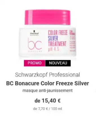 BC Bonacure color freeze silver